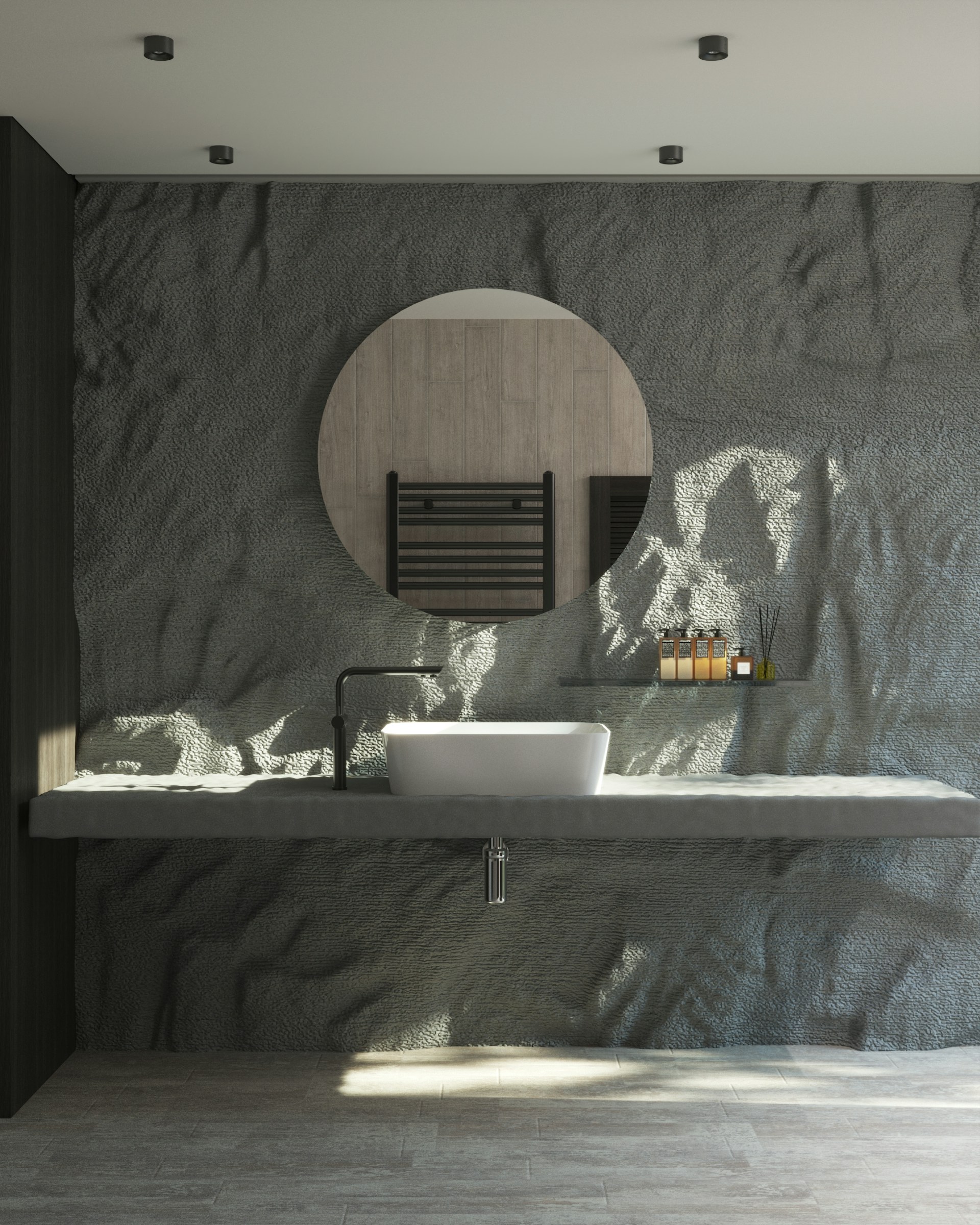 Bathroom vanity & moisture